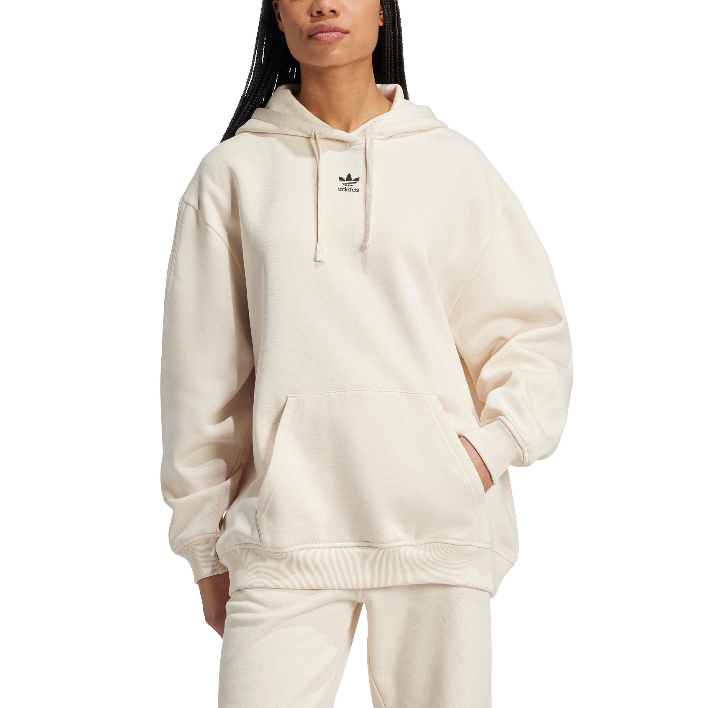 adidas Women's Originals Essentials Oversized Fleece Hoodie - White